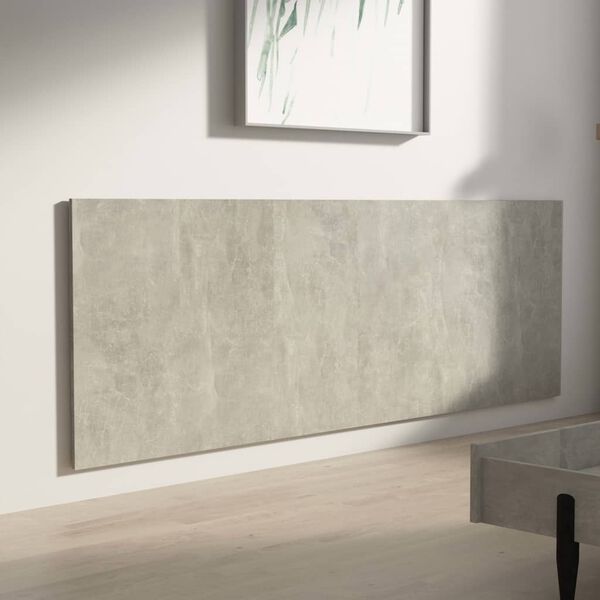 vidaXL Wall Headboard Concrete Grey 240x1.5x80 cm Engineered Wood