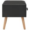 vidaXL Bedside Cabinet Black 40x35x40 cm Faux Leather