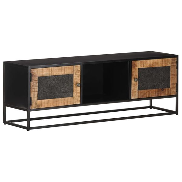 vidaXL TV Cabinet 120x30x40 cm Rough Mango Wood