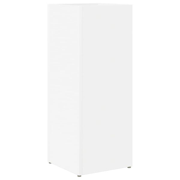 vidaXL Umbrella Stand White 25 x 24.5 x 64 cm Engineered Wood