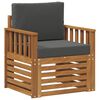 vidaXL Outdoor Sofa Set Solid Acacia Wood and Polyester