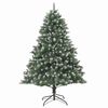 vidaXL Artificial Christmas Tree with 300 LEDs with Stand Green 210 cm