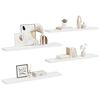 vidaXL Floating Wall Shelves 4 pcs White 120x23.5x3.8 cm MDF