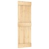 vidaXL Sliding Door with Hardware Set 70x210 cm Solid Wood Pine