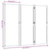 vidaXL 3-Panel Room Divider Dark Blue 210x180 cm