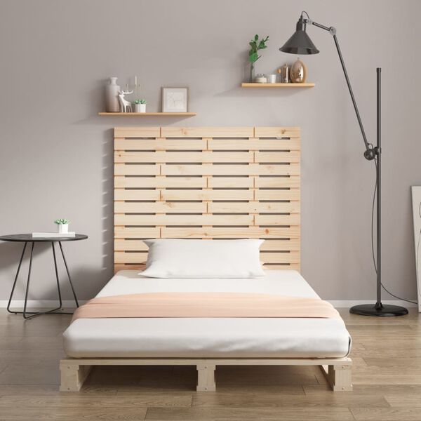 vidaXL Wall Headboard 96x3x91.5 cm Solid Wood Pine