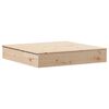 vidaXL Sandpit with Cover 111x111x19,5 cm Solid Wood Pine