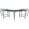 vidaXL Tree Bench 4-Seater 160 x 80 x 44 cm Steel Silver Grey