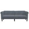 vidaXL Sofa 3-Seater Dark Grey Velvet