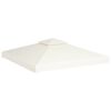 vidaXL Gazebo Cover Canopy Replacement 310 g / m&sup2; Cream White 3 x 3 m
