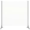 vidaXL Room Divider White 175x180 cm Fabric