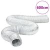 vidaXL Ventilation Duct Aluminium 6 m &Oslash;15 cm