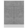 vidaXL Drawer Bottom Cabinet Concrete Grey 60x46x81.5 cm Engineered Wood