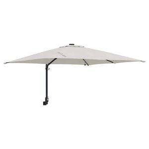 vidaXL Garden Parasol Sand 248.5 x 247.5 x 160 cm Polyester and Steel