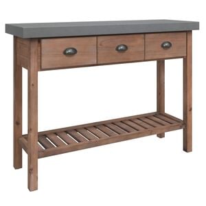 vidaXL Console Table 110x35x80 cm Solid Wood Fir