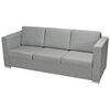 vidaXL 3-Seater Sofa Fabric Light Grey