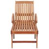 vidaXL Sun Loungers 2 pcs with Royal Blue Cushion Solid Teak Wood