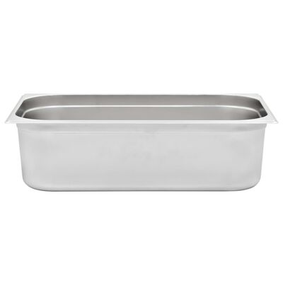 vidaXL Gastronorm Containers 2 pcs GN 1/1 150 mm Stainless Steel