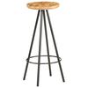 vidaXL Bar Stools 4 pcs Rough Mango Wood