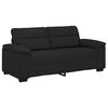 vidaXL 2-Seater Sofa Black 180x81x84 cm Fabric