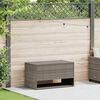 vidaXL Outdoor Cushion Box Grey 100x55x55.5 cm Poly Rattan