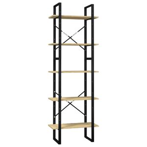 vidaXL 5-Tier Book Cabinet 60x30x175 cm Solid Wood Pine