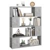 vidaXL Book Cabinet Room Divider Concrete Grey 100x24x124 cm