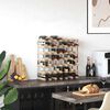 vidaXL Wine Rack for 42 Bottles Solid Pinewood