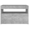 vidaXL Bedside Cabinet & LED Lights 2 pcs Concrete Grey 60x35x40 cm