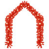 vidaXL Christmas Garland with LED Lights 20 m Red