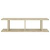 vidaXL Wall Shelves 2 pcs Sonoma Oak 75x18x20 cm Engineered Wood