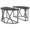 vidaXL Coffee Table Black Oak 80 x 80 x 42 cm