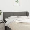 vidaXL Headboard with Ears Dark Grey 147 cm Fabric