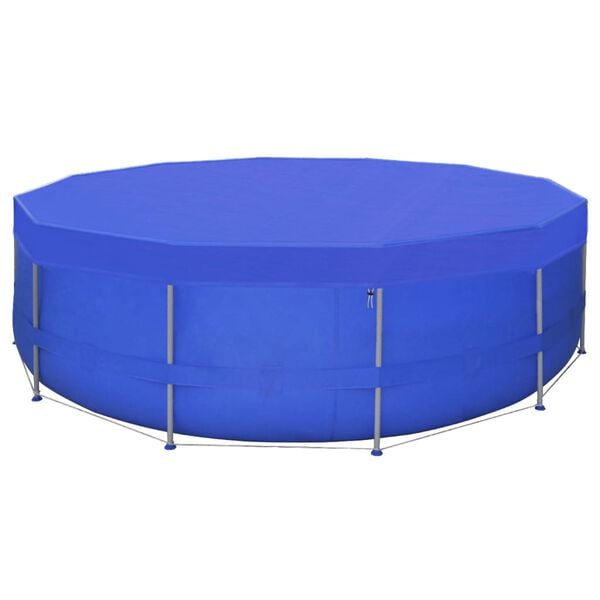 vidaXL Pool Cover PE Round 460 cm 90 g/m&sup2;