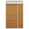 vidaXL Garden Shed Light Brown 191x130x198 cm Galvanised Steel