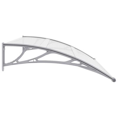 vidaXL Door Canopy Grey 150x100 cm PC