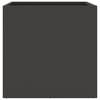 vidaXL Planters 2 pcs Black 49x47x46 cm Steel
