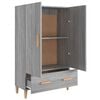 vidaXL Highboard Grey Sonoma 70x31x115 cm Engineered Wood