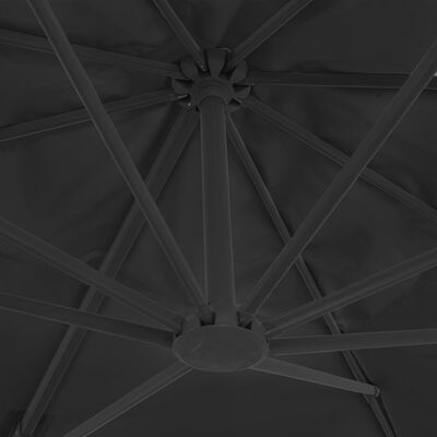 vidaXL Cantilever Umbrella with Aluminium Pole 400x300 cm Anthracite
