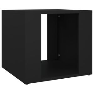 vidaXL Bedside Table Black 41x40x36 cm Engineered Wood