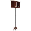 vidaXL Bird Feeder Weathering Steel Rusty