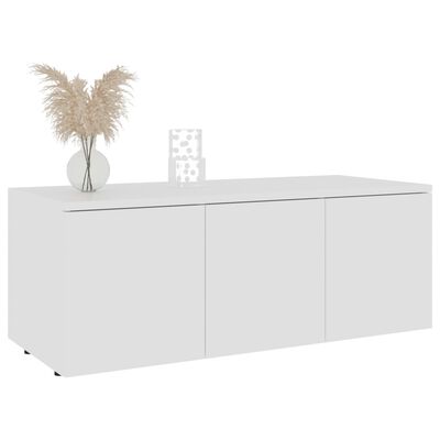 vidaXL TV Cabinet White 80x34x30 cm Engineered Wood