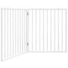 vidaXL Dog Gate Foldable 2 Panels White 160 cm Poplar Wood