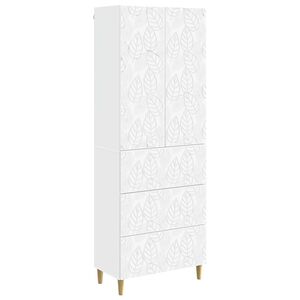 vidaXL Cabinet Set 2 pcs 66 x 34.5 x 90 cm Engineered Wood White