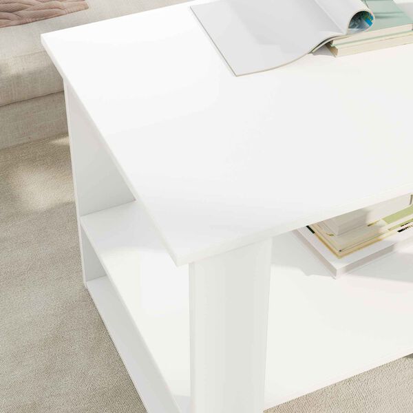 vidaXL Coffee Table White 72 x 50 x 50 cm Engineered Wood