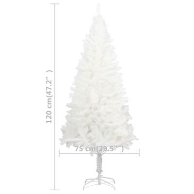 vidaXL Artificial Pre-lit Christmas Tree White 120 cm