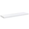 vidaXL Floating Wall Shelves 2 pcs High Gloss White 80x23.5x3.8 cm MDF