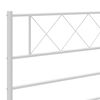 vidaXL Metal Headboard White 90 cm