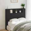 vidaXL Headboard Black 120 x 16.5 x 103.5 cm Engineered Wood