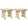 vidaXL Garden Footstools 2 pcs Solid Wood Fir